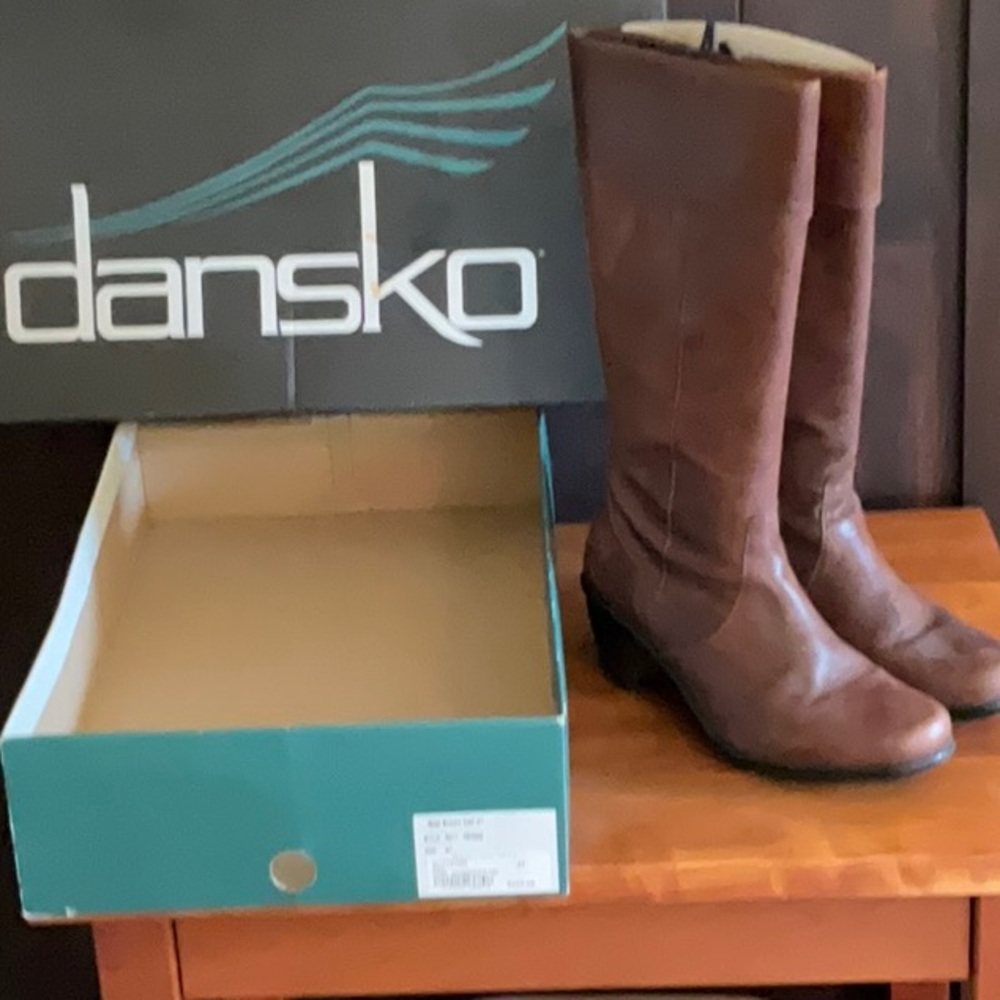 Dansko Brown Leather Rosa Boot